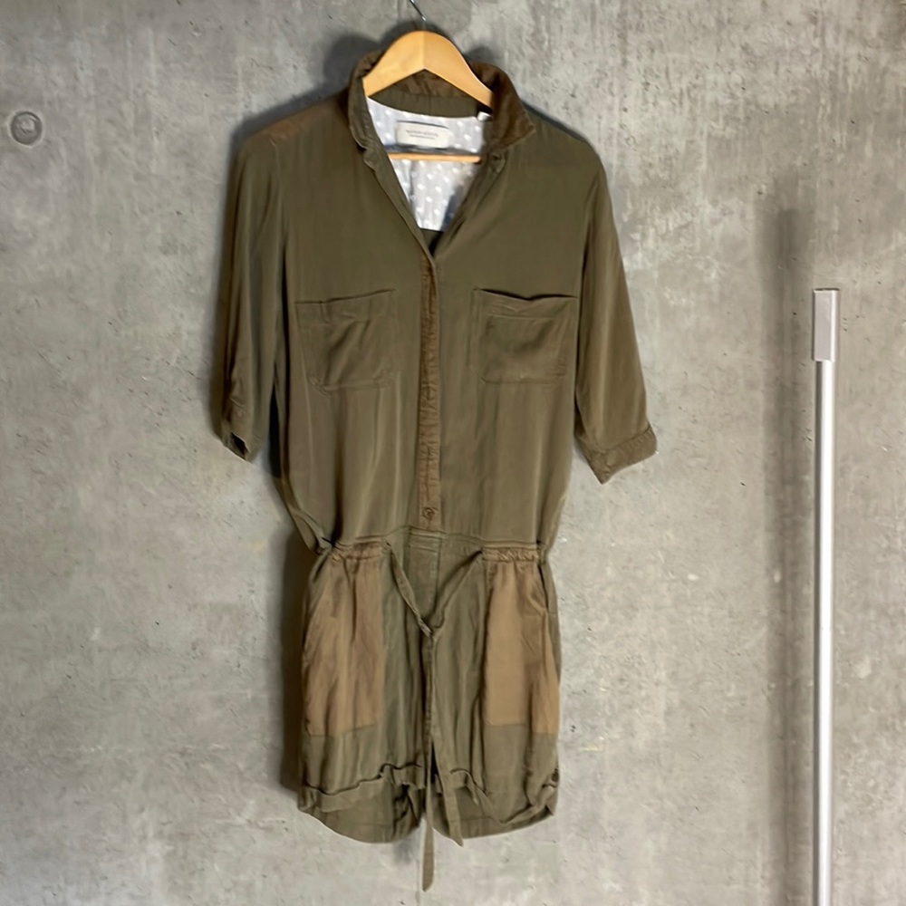 Slouchy Army Green Romper